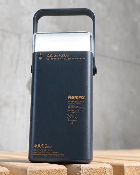 Power bank 40000 mAh зовнішній акумулятор Remax RPP-596 портативний зарядний пристрій для телефону ноутбука | Зображення 2
