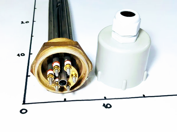 Блок ТЭНов 9000w с резьбой 2" Kawai | Зображення 2