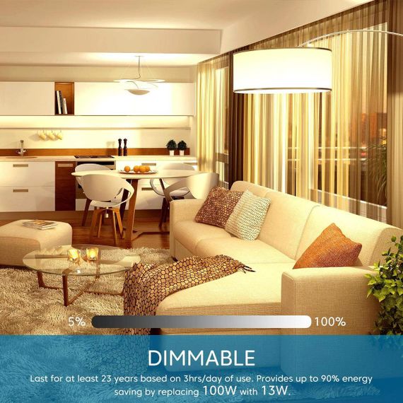 Світлодіодна лампа Linkind E27, пачка 3 шт., тепле біле світло (2700 К), 1521LM A60, матова | Зображення 4