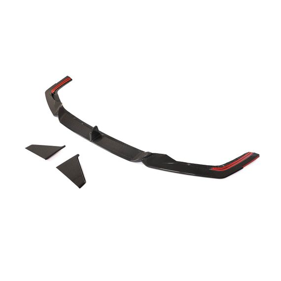 Накладка на передний бампер Lip V2 (для RS7, сухой карбон) для Ауди A7 2018- гг | Зображення 5