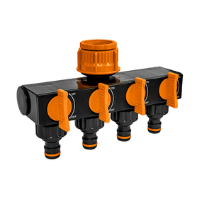 Розподільник Bradas BLACK LINE з 4 кранами ECO-PWB3033