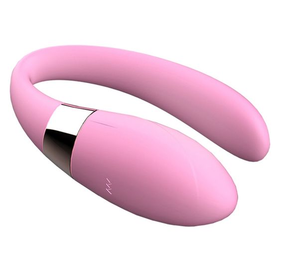 Вибромассажер для пар с пультом ДУ - Boss Series V-Vibe Pink USB 7 Function, BS6200001 sexstyle | Зображення 2