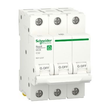 Автоматичний вимикач змінного струму  Schneider RESI9 32А, 3P, крива С, 6кА