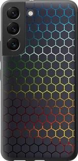 Чохол на Samsung Galaxy S22 Переливні стільники із силікону FCh_010176