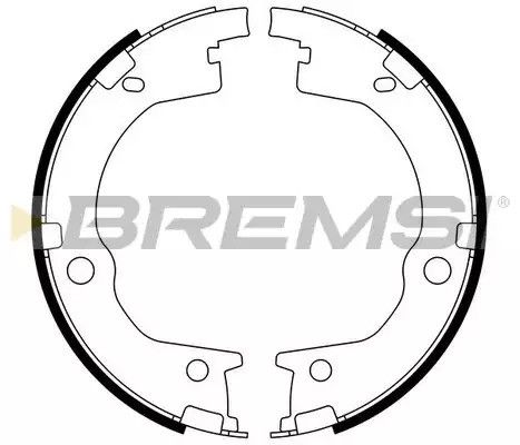 Колодки ручного гальма Hyundai Santa FE I,II 06-12/Kia Sorento 06-, Bremsi (GF0803) | Зображення 2