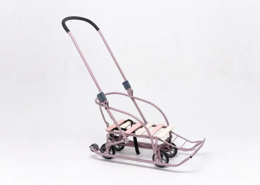 Санки-трансформер дитячі Мрія 2024 колір: світло-лавандовий рейки-сл.кістка-персик ТМ Veloz