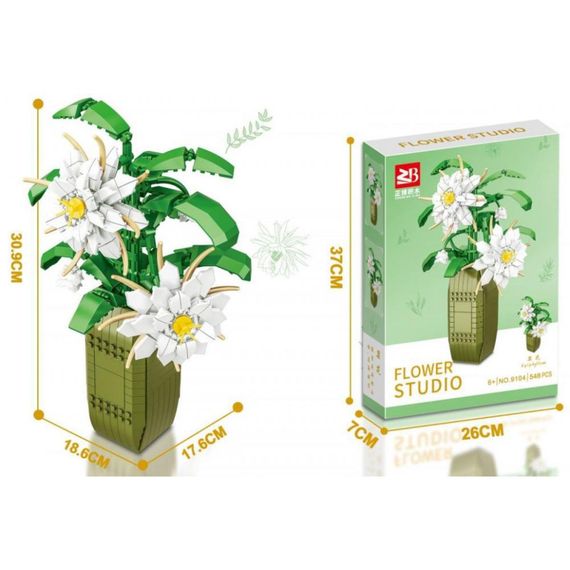 Детский конструктор "Цветы Epiphyllum" Flower Studio 9104A 571 деталь | Зображення 1