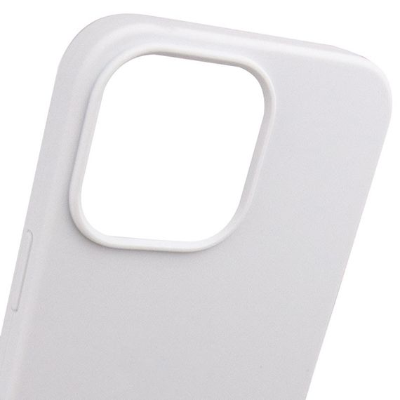 Чехол Silicone Case Full Protective (AA) NO LOGO для Apple iPhone 15 Pro (6.1") Белый / White | Зображення 5