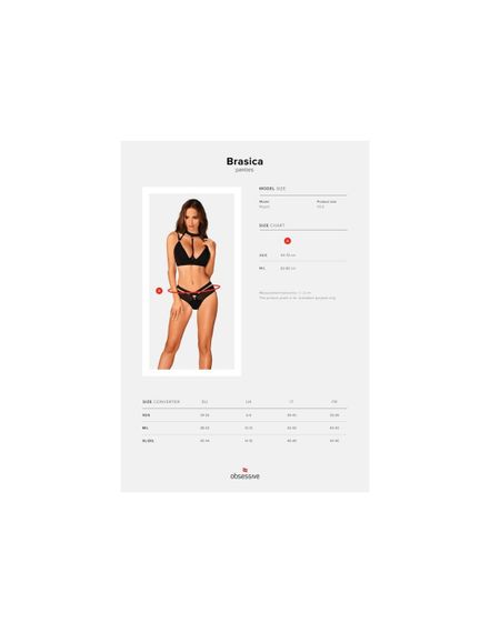 Трусики Obsessive Brasica XS/S | Зображення 4
