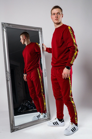 Костюм лампас ОФФ бордовый S L