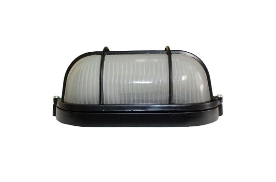 Светильник НПП1402 60W E27 IP65 овал черный с решеткой Ny95001185 | Зображення 1