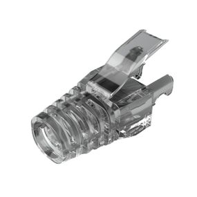 Ковпачок ізолюючий PiPo RJ-45 Cat.5/Cat.6 (100 шт/уп.), Transparent-black
