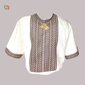 Рубашка Украинская вышиванка 19249 цвет белый размер XL/XXL