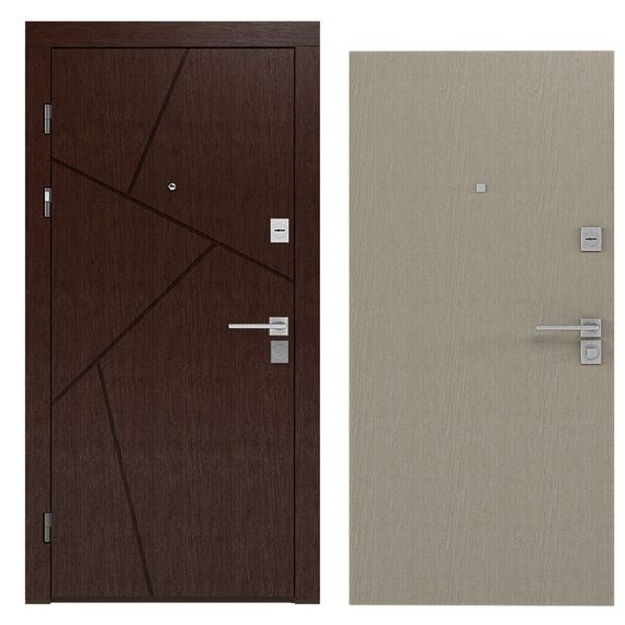 Вхідні двері Rodos LNZ 006 Горіх темний