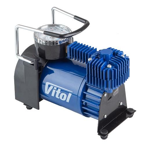 Компресор "ViTOL" К-52 150psi/15Amp/40л/Автостоп/прикурювач