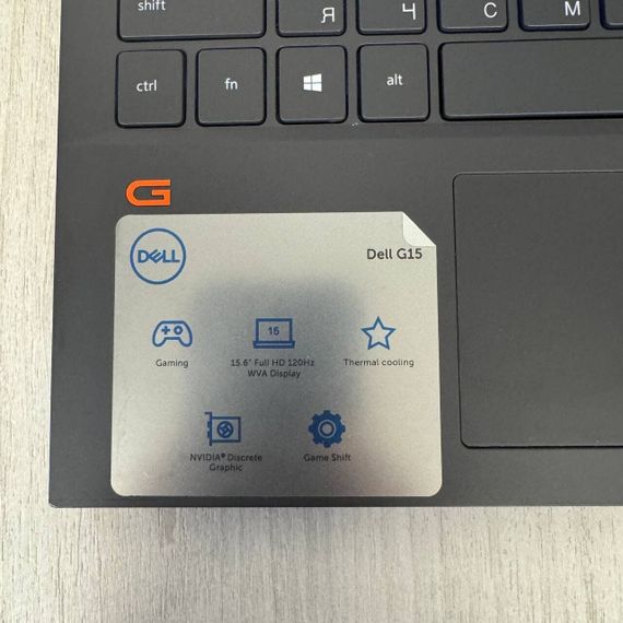 Игровой ноутбук Dell G15 5510 / 15.6" (1920x1080) IPS / Intel Core i5-10200H (4 (8) ядра по 2.4 - 4.1 GHz) / 8 GB DDR4 / 512 GB SSD / nVidia GeForce RTX 3050, 4 GB GDDR6, 128-bit / WebCam б/у | Зображення 4