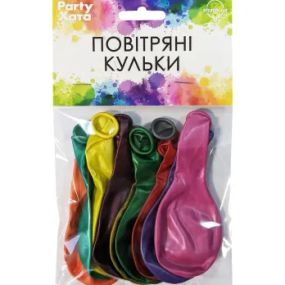 Набір латексних кульок Party Хата 1111-5646 10 шт Різнокольоровий shop (4823118900699)