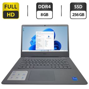 Ультрабук Б-клас Dell Vostro 3400 / 14" (1920x1080) IPS / Intel Core i5-1135G7 (4 (8) ядра по 2.4 - 4.2 GHz) / 8 GB DDR4 / 240 GB SSD / Intel Iris Xe Graphics / WebCam б/в