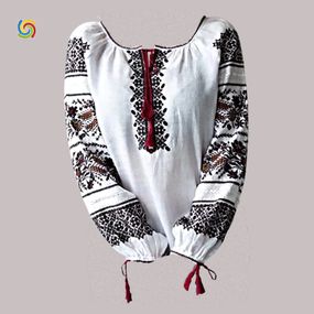 Рубашка Украинская вышиванка  444287610 цвет белый размер XL/XXL