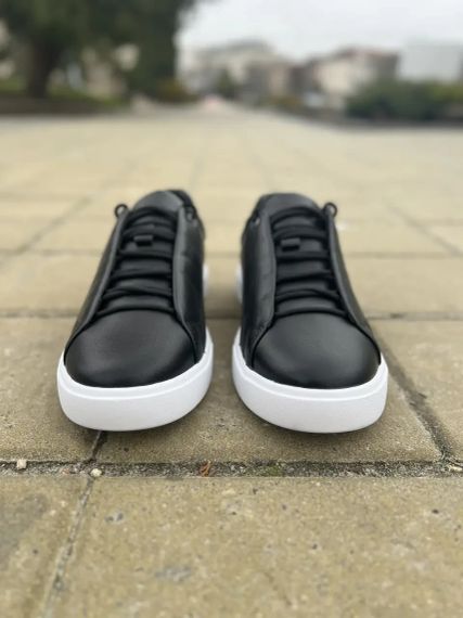 Шкіряні кеди на білій підошві 45 розмір | Зображення 3