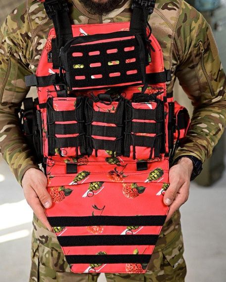 Плитоноска 4 быстрых сброса с напашником NETFLIX RUN   ПП4637 | Зображення 4