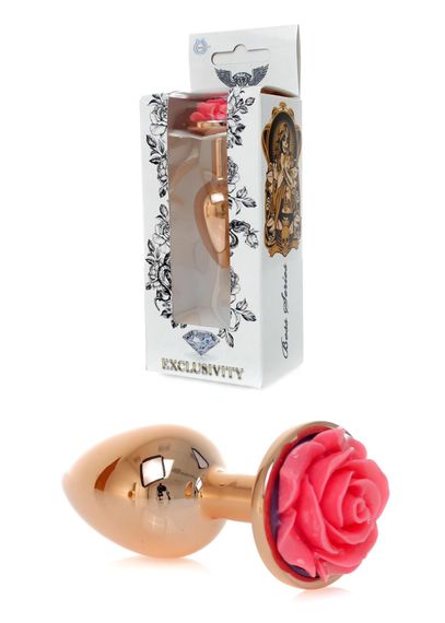 Анальна пробка B - Series HeavyFun Jewellery, червоно-золотиста | Зображення 5