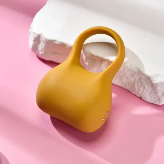 Ерекційне віброкільце Sweet Em Silky Ring з пультом, жовте, 7,6 х 5,7 см sexstyle | Зображення 5