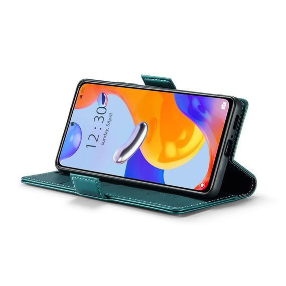 Шкіряний чохол-книжка Retro Case для Xiaomi Redmi Note 11 4G / 11s / Note 12s колір Зелений | Зображення 3