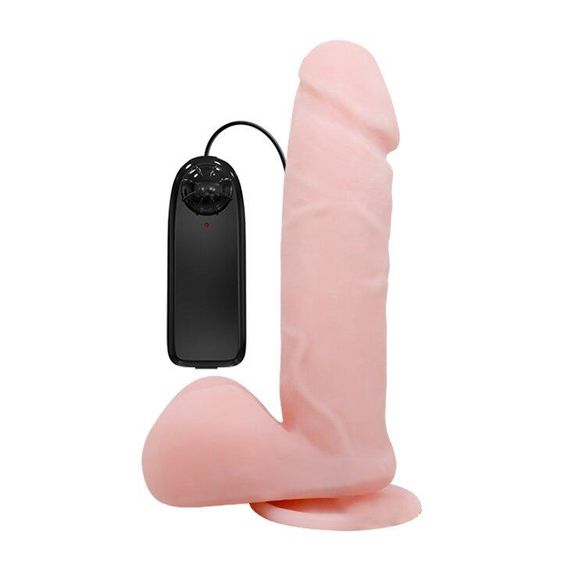 Вибратор с функцией ротации на присоске Dong Vibrating, BW-008017BR Sex Aura | Зображення 2