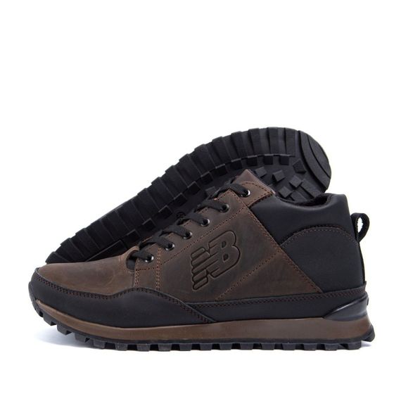 зимові шкіряні ботинки New Balance коричневі | Зображення 2