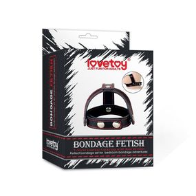 Бондаж на пеніс та мошонку TSTYLE LEATHER COCKRING WITH BALL Sex Aura