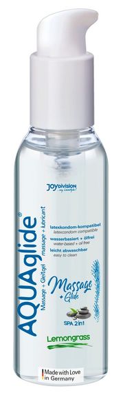 Лубрикант AQUAglide Massage+Glide Lemongrass, 200ml Sex Aura