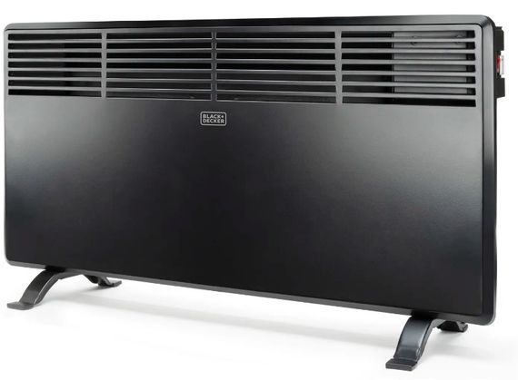 Конвекторний обігрівач Black+Decker 1.8 кВт, площа обігріву 18 кв.м., Підлоговий, Чорний (BXCSH1800E)