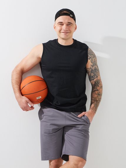 Майка однотонна чоловіча GENUA G01212-0001 4XL Чорний shop (2000999398025)