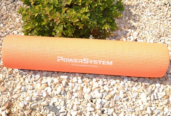 Килимок для йоги та фітнесу Power System PS-4014 PVC Fitness-Yoga Mat Orange (173x61x0.6) | Зображення 6