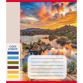 Зошит загальний "Кольори гір" 060-610093K-1 в клітинку, 60 аркушів