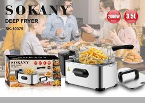 Фритюрниця професійна Sokany WJ-800 на 3.5 літри, 2000 Вт (47830-WJ-800_1064)