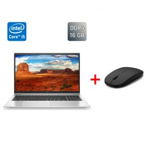 Ультрабук Б-клас HP EliteBook 850 G8 / 15.6" (1920x1080) IPS / Intel Core i5-1145G7 (4 (8) ядра по 2.6 - 4.4 GHz) / 16 GB DDR4 / 240 GB SSD / Intel Iris Xe Graphics / WebCam / TouchID б/в + Подарунок Бездротова миша / USB