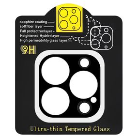 Защитное стекло на камеру Full Block (тех.пак) для Apple iPhone 13 Pro (6.1") / 13 Pro Max (6.7") Черный