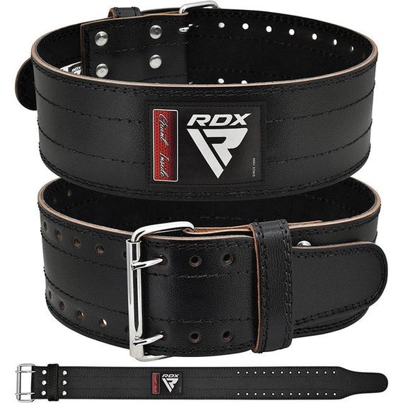 Пояс для пауерліфтингу RDX RD1 шкіряний Black XL | Зображення 1