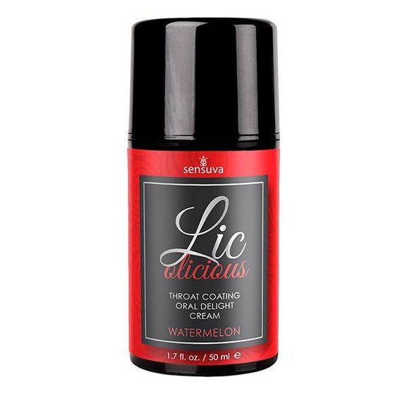 Гель для мінету Sensuva Lic-o-licious Watermelon (50 мл), оліїстий, без цукру Sex Aura