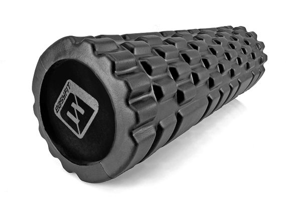 Масажний ролер EasyFit Solid Grid Roller Mini 30 см чорний (EF-2057-BK)