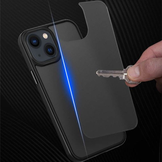TPU+PC чехол Metal Buttons для Apple iPhone 13 (6.1") Черный | Зображення 2