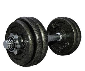 Гантель набірна LiveUP 15кг 1шт DUMBELL SET чорний Уні 2-15кг LS2311-15