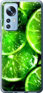Чохол на Xiaomi 12 Зелені часточки лимона "852u-2555-2448"