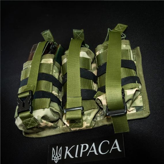 Подсумок для 6 магазинов АК Kirasa из кордуры пиксель (KI243) | Зображення 7