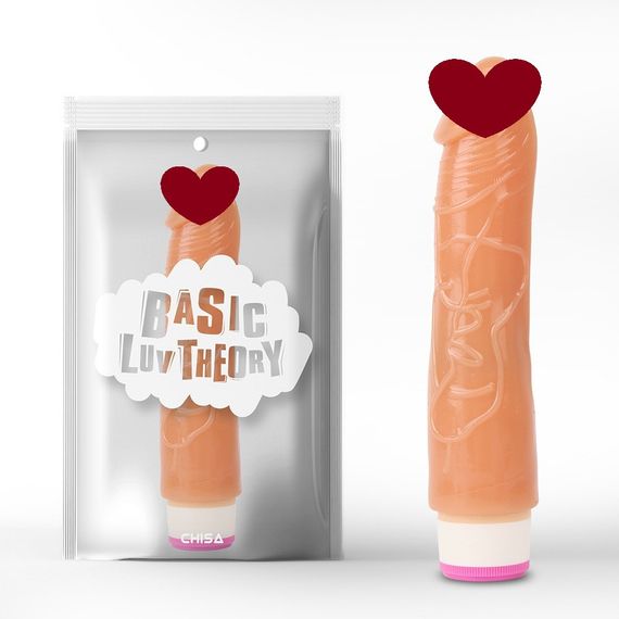 Вибратор реалистичный мультискоростной Chisa Basic Luv Theory, бежевый sexstyle