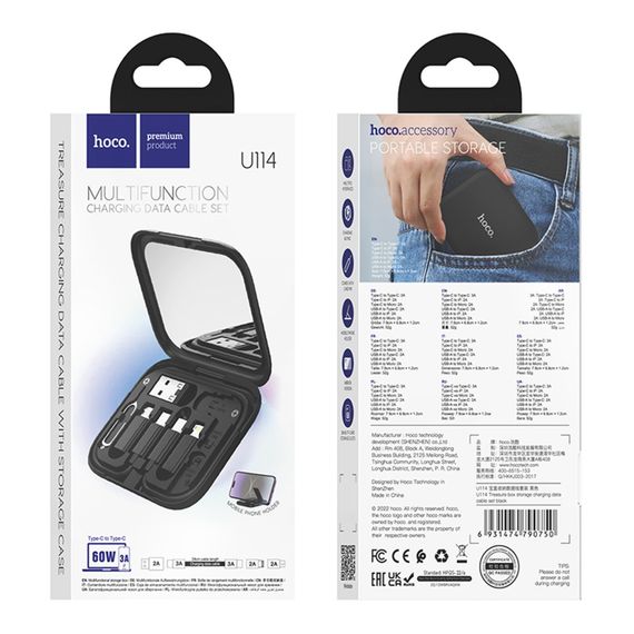 USB Hoco U114 Treasure box 6in1 3A 60W | Зображення 1