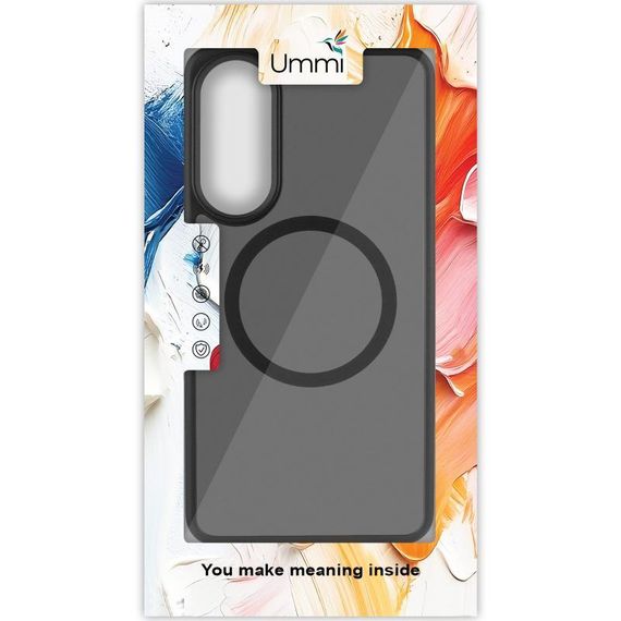 Чехол Ummi Colorful with MagSafe для Samsung Galaxy S25 Edge Черный / Black | Зображення 5