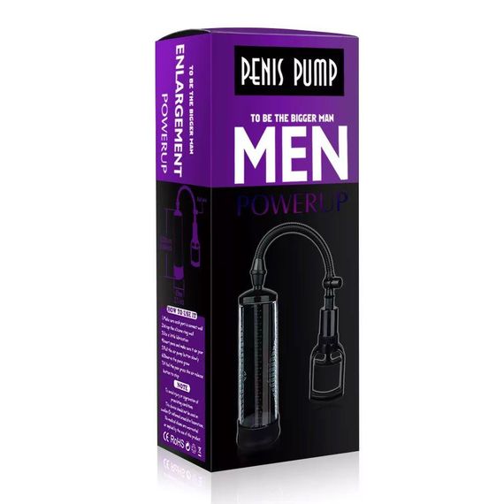 Вакуумная помпа с ручным насосом Men Powerup Black | Зображення 4